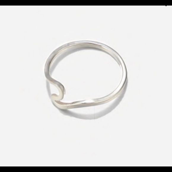 LAST ONE Silver Ocean Wave Ring - Picture 6 of 6